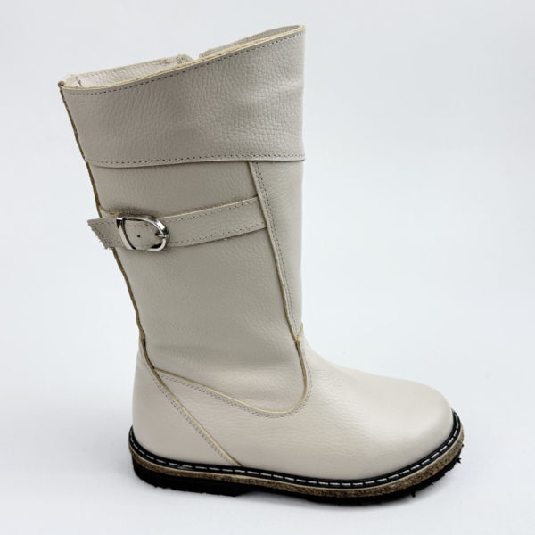 Монголки женские бежевые с замком войлок