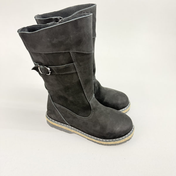 Монголки женские черные крейзи с замком войлок